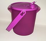 Tupperware Jumbo Canister with Pour All Seal and Handle, Purplicious Purple, 5 Quarts, Round, Flip Top, Portable, Playful, Vibrant