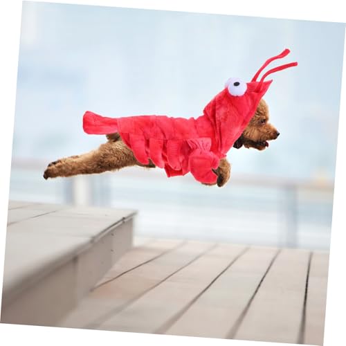 Disfraz de langosta para perros XS rojo miniatura 6