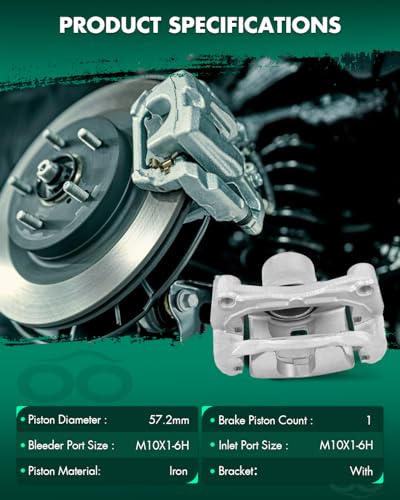 Image of SCITOO Front Right Passenger Brake Caliper with Bracket 19B3309 | Fit For Nissan For Altima 2007-2010, For Sentra 2007-2010, Direct-fit