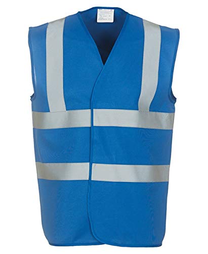 Expert Workwear Hi Vis Multi-Colour Safety Vest High Visibility Reflective Viz Waistcoats 2 Band & Brace - 24 Colours | Small to 5XL