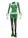 Micotaku My Hero Academia Women’s Tsuyu Asui Cosplay Costume Set Anime Bodysuit Outfit Suit Halloween Party
