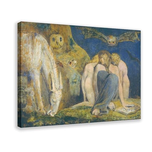 Cadre à suspendre et toile The Night of Enitharmon's Joy William Blake haut de gamme