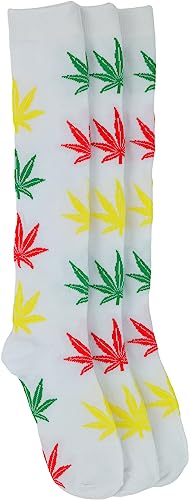 Image of ToBeInStyle Women's Colorful Patterned Design Knee High Socks
