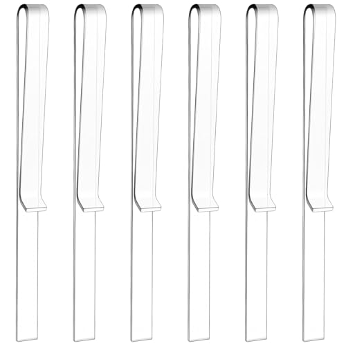 MBAIYO 6 Pcs Music Stand Clips, Clear Acrylic Piano Book Holder Page Clips for Musicians Sheet Music Stand Accessories for Reading Outdoor Performances