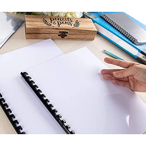 Juvale-10-Mil-Clear-Plastic-Binding-Covers-for-Reports-Presentations-85x11-in-100-Sheets