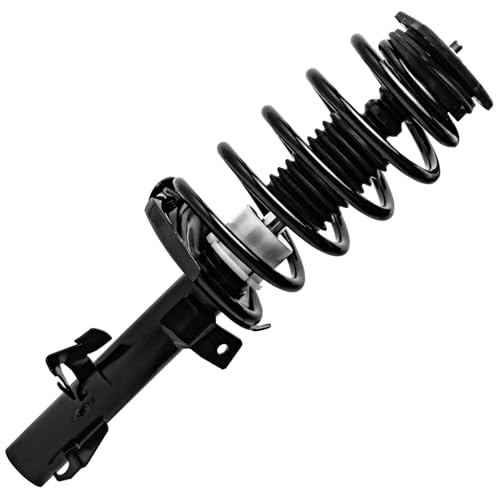 Image of Detroit Axle - Front Struts w /Coil Spring Sway Bar Links Inner Outer Tie Rod Ends Replacement for 2012 2013 2014 2015 Mazda 5