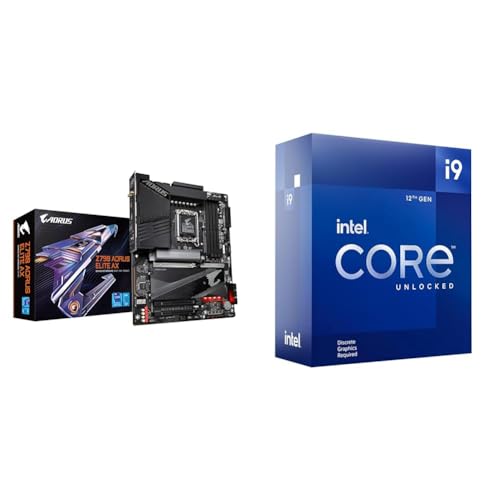Image of GIGABYTE Z790 AORUS Elite AX & Intel Core i9-12900KF Gaming Desktop Processor 16 Cores up to 5.2 GHz Unlocked LGA1700 600 Series Chipset 125W
