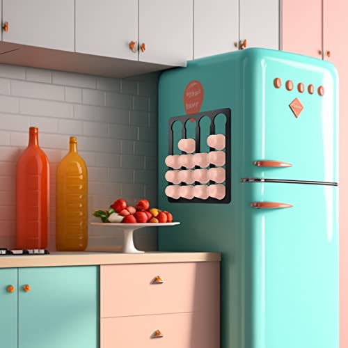 Kigley 2 Pcs Coffee Pod Holder Space Saving Capsule Holder Acrylic Adhesive Coffee Pod Organizer Coffee Pod Storage For Cabinet, Compatible With K Cup, Vertically Or Horizontally Mounted (Black) #TOP5