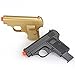 BBTac Airsoft Pistol Gold and Black Dual 328 Sub-Compact Mini Pocket Pistols 110 FPS Spring Airsoft Gun