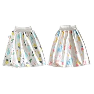 2 stuks Comfy Kinderluierrok Shorts Anti Bedplassen Wasbaar Katoen Bamboevezel TPU Waterdicht Absorberende Beddengoed…