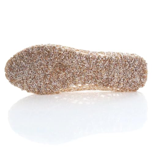 Image of Stunner Women Beach Jelly Shoes Slip On Crystal Summer Hollow Ballet Flats | Summer Cool PVC Breathable Outdoor Indoor Dressy Flat Sandals for Holiday Shopping Spa Swimming Pool