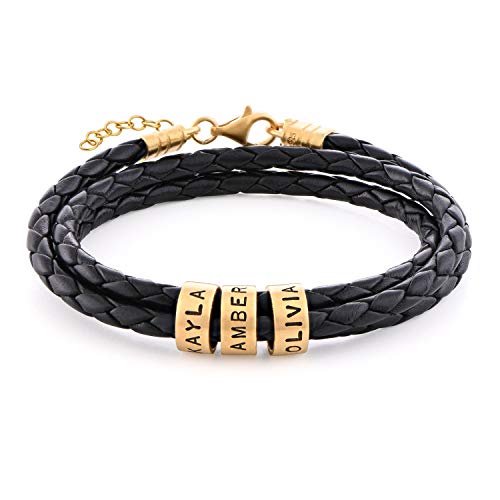 Bracelet cuir tressé femme MYKA : le bijou réglable à porter au quotidien