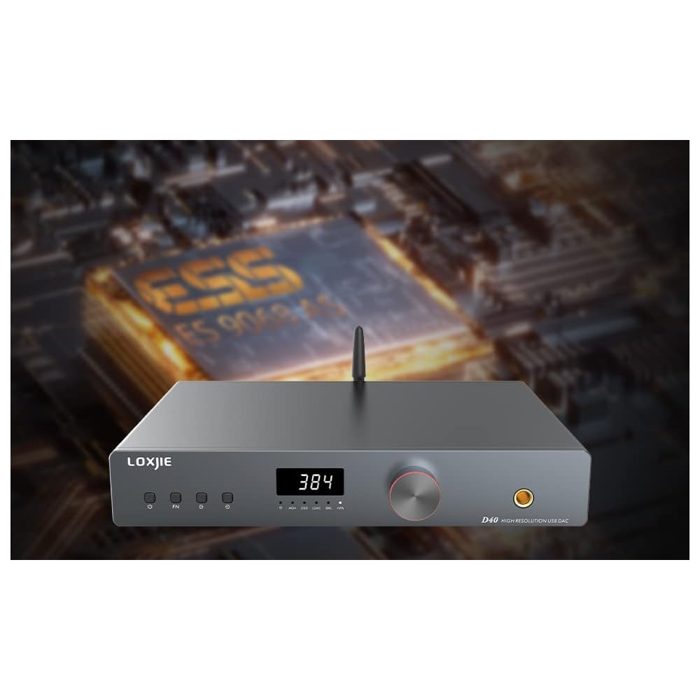 Buy LOXJIE D40 DAC Headphone Amplifier, 2*ES9068AS D/A Chips 4*Dual OP
