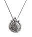Sansar India Antique Boho Oxidized Chain Ganesha Sundial Pendant Indian Necklace Jewelry for Girls and Women