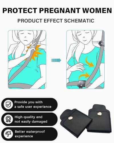 BNREOZA 2 Stück Leder Sicherheitsgurt Clip, Auto Sicherheitsgurt Versteller Universal Auto Sicherheitsgurt Clip Sicherheitsgurt Versteller für entspannende Schulter Nacken und Hals
