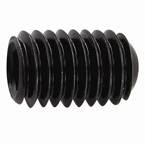 5/1624 x 1/4" Knurled Point Socket Set Screw Steel Black Oxide