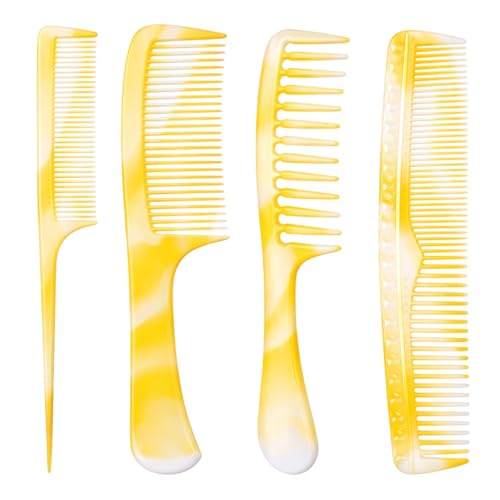 Set de 4 Peines Amarillos para Cabello miniatura 1