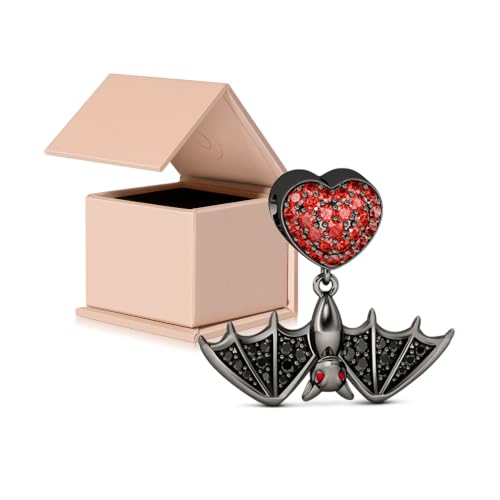 Image of GNOCE Witch Cauldron Pendant Charm,S925 Sterling Silver with Ruby Gemstones Dangle Charms Bead For Bracelets /Necklace Jewelry Gift For Women Girls Wife Daughter