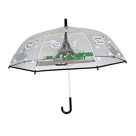 Yves Saint Laurent UMBRELLA Paraguas clásico 76 Centimeters Transparente (Transparente)