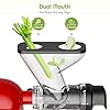 Masticating Juicer Attachment for KitchenAid Stand Mixer, Cold Press Juicer for KitchenAid Mixer Attachments with Dual Feed Chute, Slow Juicer Machine for Vegetables & Fruits by InnoMoon