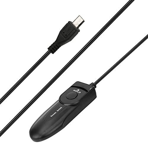CHICIRIS RM-VPR1 SLR Shutter Release-Fernbedienung mit LED-Licht, Zuverlässiges Material, Einfach zu Bedienen, für die A7-Kamera, Geeignet für Fotografie-Enthusiasten, Schwarz