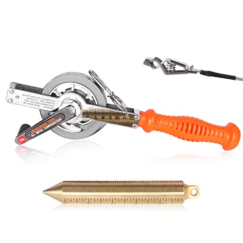 Oil Gauging Tape With 560G/20Oz Brass Plumb Bob, Explosion-Proof Oil Tank Gauging Tapes-10M #TOP10