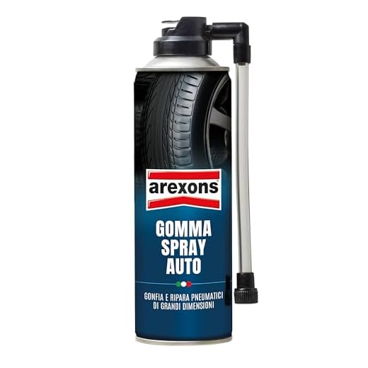 AREXONS GOMMA SPRAY AUTO 300 ml, gonfia e ripara ogni tipo di pneumatico, spray, bomboletta, riparazione forature