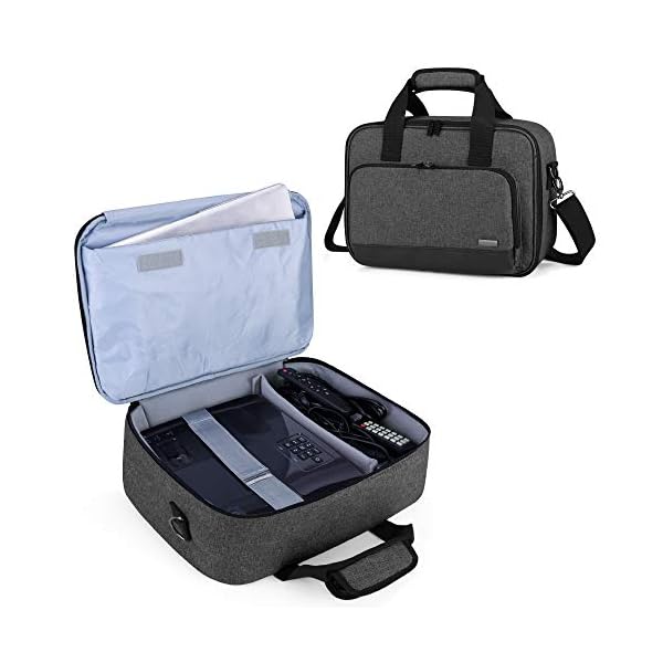 Luxja Beamer Tasche mit Schutzhülle für Laptop, Projektor Tasche Kompatibel mit Acer, BenQ, Epson, Optoma und Viewsonic…