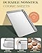 Baking Sheet Set of 2, Commercial Grade Stainless Steel Cookie Sheets for Baking, 18 x 13 Inch Thicker Large Baking Pans Oven Tray, Warp Resistant Nonstick Half Sheet Pan, Nontoxic & Heavy Duty