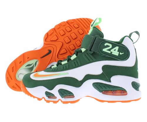 Nike Air Griffey Max 1 Big Kids' Shoes (FZ7281-323, Fir/White/Vapor Green/Bright Mandarin) Size 5