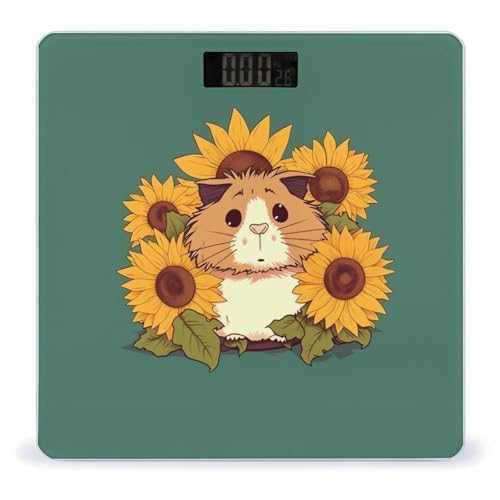Báscula Digital de Baño con Diseño Sunflower Hamster
