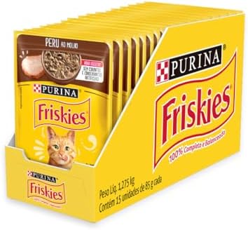 Pack Ração Úmida Friskies Para Gatos Adultos Sabor Peru Ao Molho ...