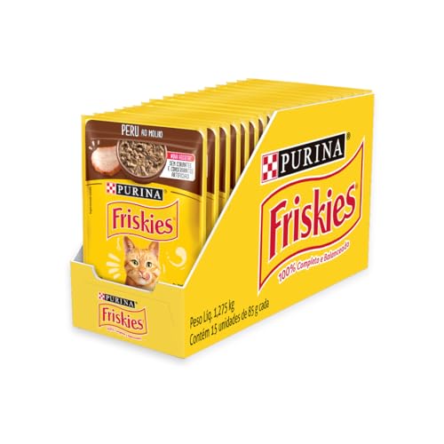 Pack Ração Úmida Friskies Para Gatos Adultos Sabor Peru Ao Molho ...
