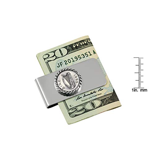 American Coin Treasures Coin Money Clip - Ireland Five Pence | Brass Moneyclip Layered in Silver-Tone Rhodium | Holds Currency, Credit Cards, Cash | Certificate of Authenticity4
