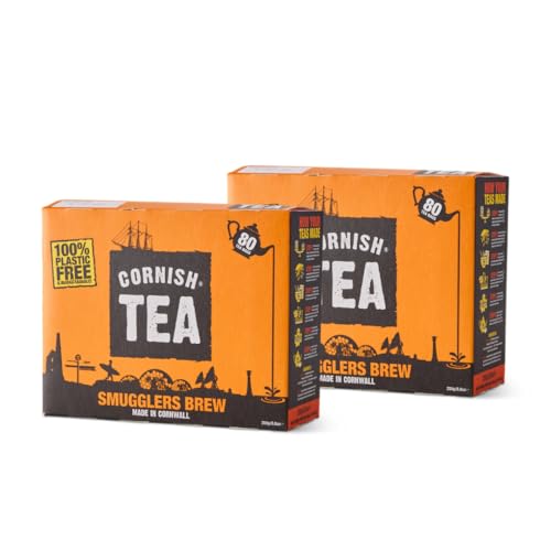 Cornish Tea - Smugglers Brew Tea Bags - 2x Boxes of 80s Cornish Tea (160 Teabags)