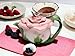 Cosmos Gifts, Butterfly on Rose Teapot, Ceramic, 5-1/2 Inches High