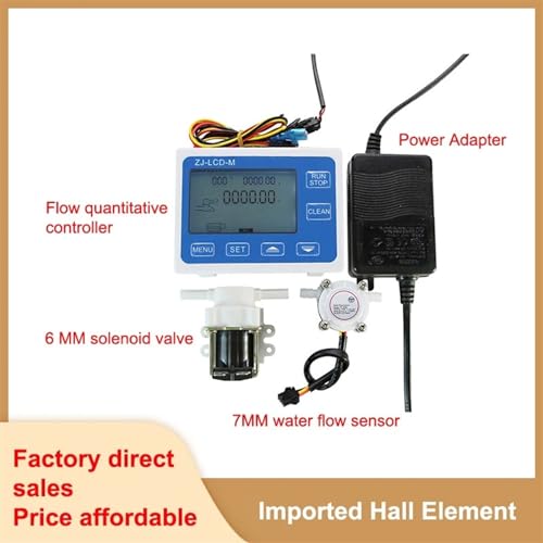 Contrôleur de débit quantitatif numérique avec électrovanne et capteur d'engrenage 6mm