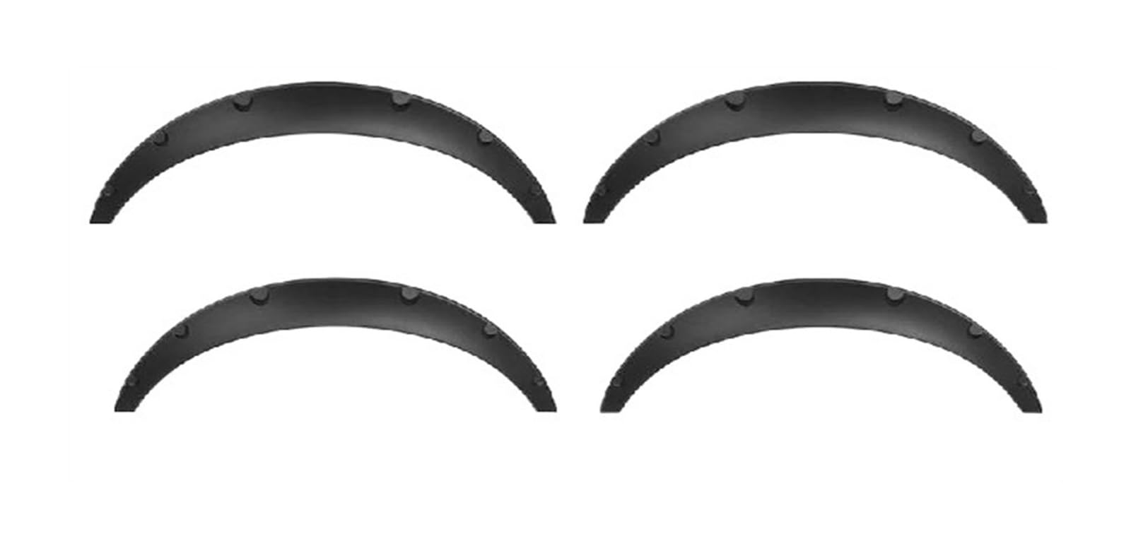 Lot de 4 élargisseurs d'ailes de Voiture en polyuréthane Noir universels