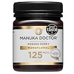 MANUKA DOCTOR | MGO 125+ Manuka Honey Monofloral | 250g | 100% Pure New Zealand Honey | Certified RAW | Non-GMO | Independently Lab Tested | Hive to Home Traceable