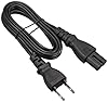 バッファロー BUFFALO 電源ケーブル 2ピンソケット(メス)⇔2ピンプラグ(オス)1m BSACC0510BKA ブラック #1