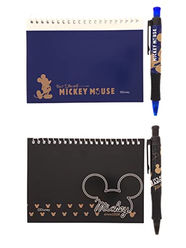 Disney Authentic Autograph Book with Pen, 2 pack (Blue and Black Mickey)