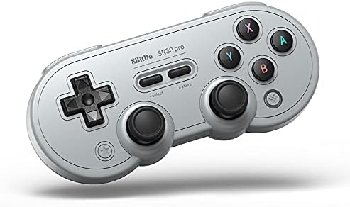8Bitdo SN30 Pro Wireless Bluetooth Controller with Joysticks Rumble Vibration USB-C Cable Gamepad Compatible with Switch,Windows, Mac OS, Android, Steam (Gray Edition)