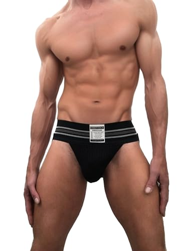 HARDYJOCK Sous-vêtements sexy pour homme avec suspensoir Jock Strap - Caleçon sport athlétique pour gymnase avec support pour hommes avec taille profonde...