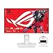 ASUS ROG Strix 25” (24.5-inch viewable) 1080P HDR Gaming Monitor (XG259QNG-W) - White, Full HD, 380Hz, 0.3ms, Fast IPS, Low Motion Blur Sync, FreeSync Premium, DisplayWidget, Ergonomic, 3 yr Warranty