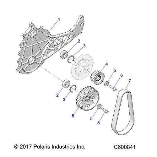 Polaris 2208750 Snowmobile Qdt Belt, thumb #1
