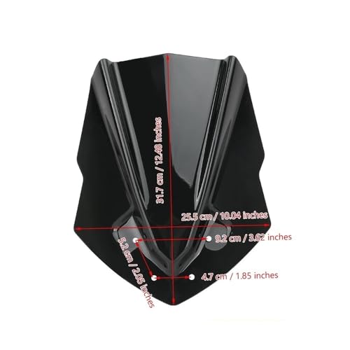 Pare-brise moto ABS pour Yamaha MT125 2015-2019