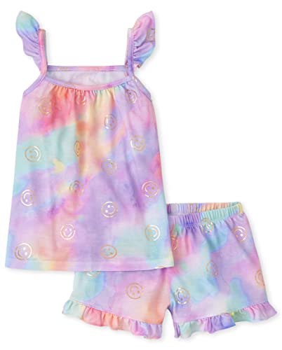 The Children's Place Girls Sleeveless Cami and Shorts 2 Piece Pajama Set