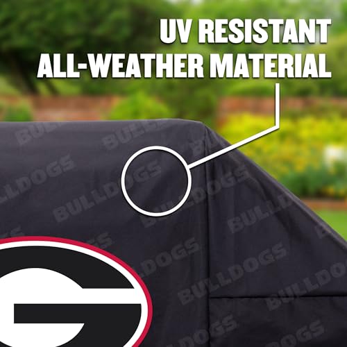 YouTheFan NCAA Georgia Bulldogs Heavy Duty Waterproof Grill Cover – UV Resistant, Durable Polyester BBQ Cover, Weatherproof for Outdoor Gas or Charcoal Grills, for Grills up to 5’ Wide by YouTheFan - Image 3