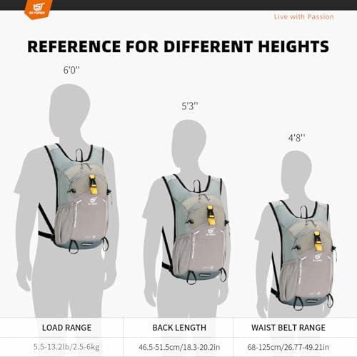 SKYSPER 15L Breathable Hiking Backpack