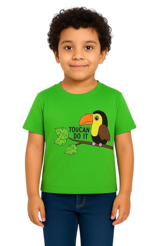 Image of Trendy Printed Cotton Blend Half Sleeve T-Shirt for Boys - Pack of 2